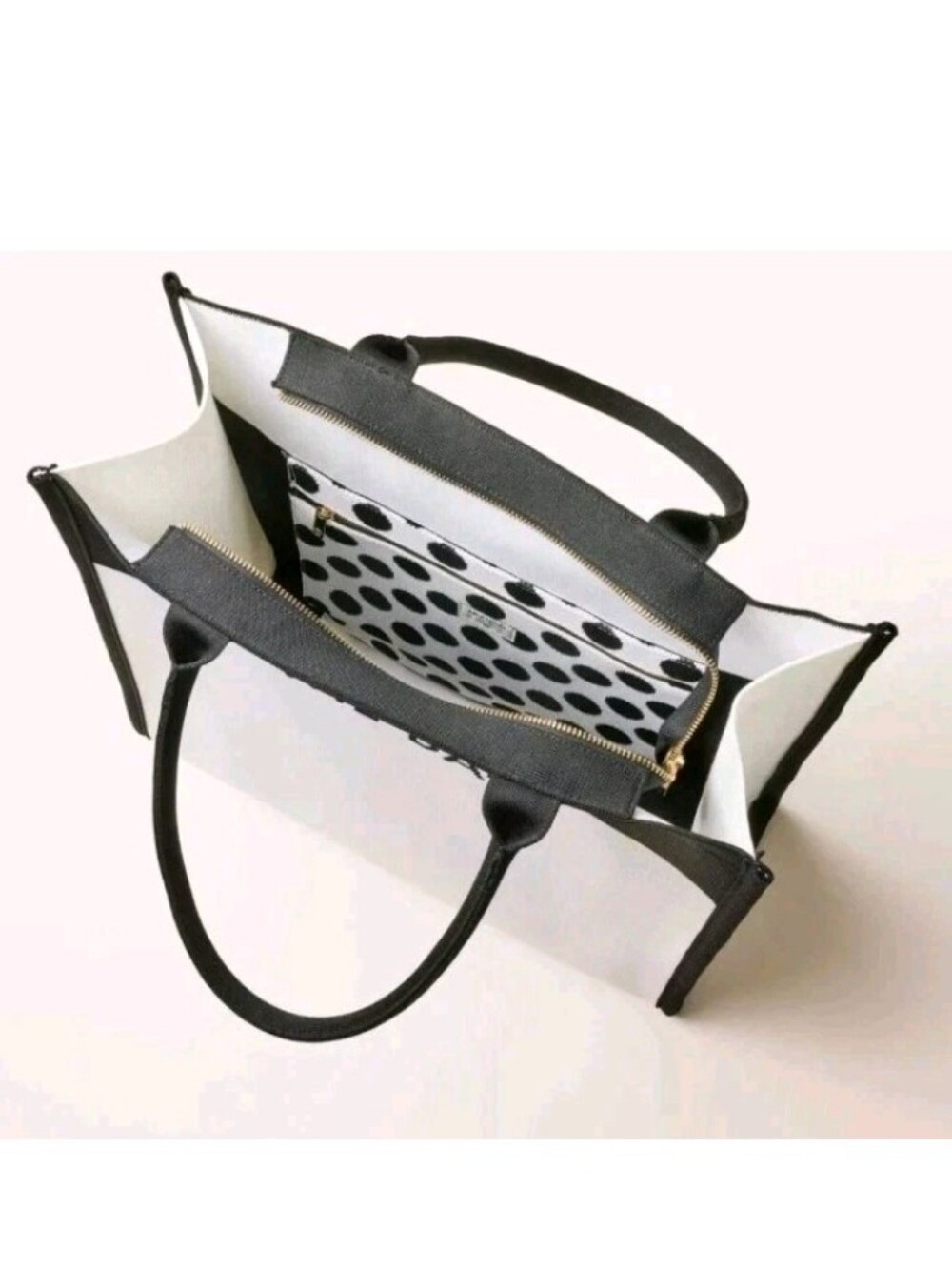 Colorblock Knit Tote Bag - kate spade new york x Target White/Black Limited NEW